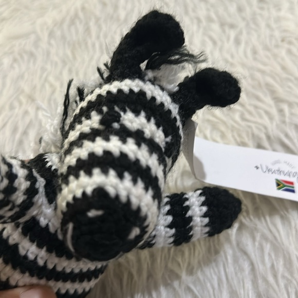 Handmade zebra from ukuthunga small zebra plush toy new - Picture 2 of 6